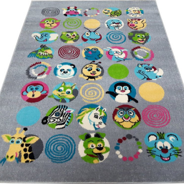 Детский ковер Agnella Funky Top Sus graphite
