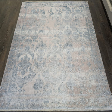 Безворсовый ковер лофт дизайн BANCO P1055 BEIGE-NAVY