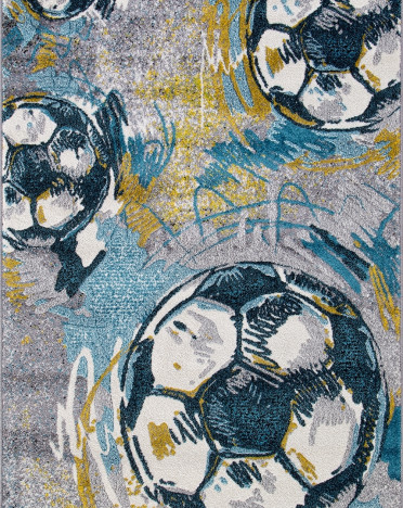 Ковер российский C077 RIO (Фризе, серый)