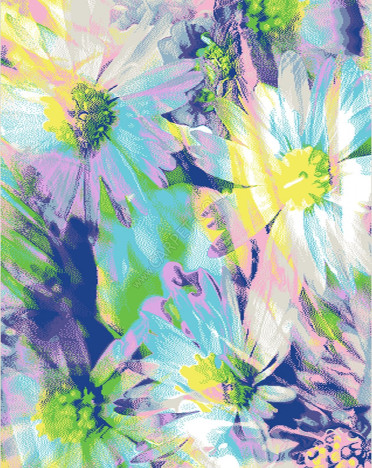 Ковер польский Agnella Funky Top Mag azure (фризе)