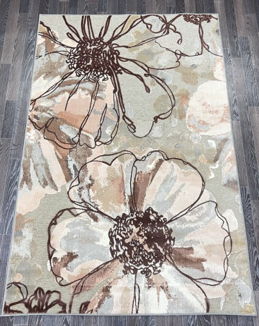 Ковер бельгийский 38182-6626-90 Genova (Вискоза, бежевый, серый)