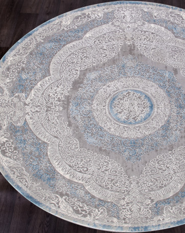 Ковер турецкий 03880A ARMINA (Хит-сет, серый, голубой)