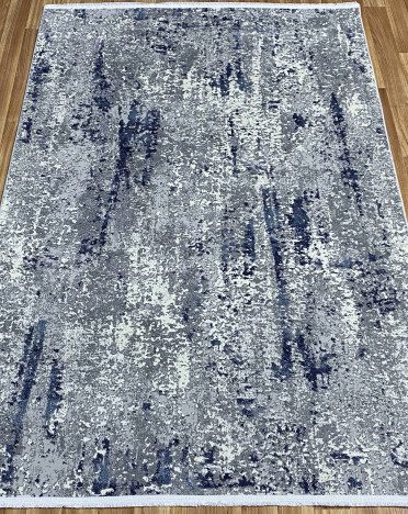 Ковер турецкий 8696 AXEL (Полиэстер, синий, серый)