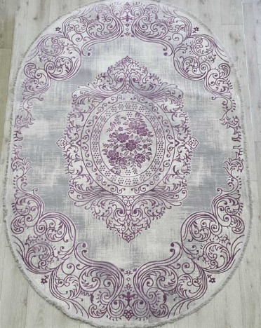 Ковер турецкий 36560A Amatis Lux (Акрил, фиолетовый, серый)