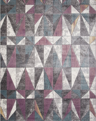 Ковер российский SV01 SOFIT (Фризе, фиолетовый, серый)