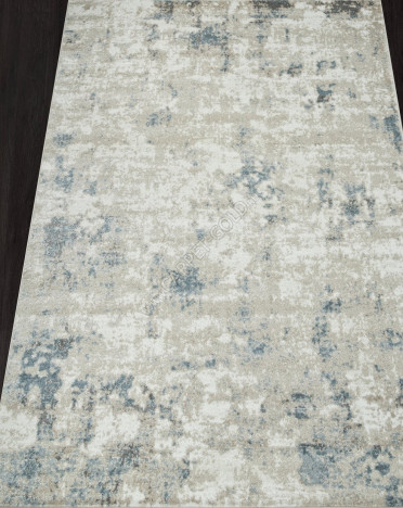 Ковер российский F232 NATUREL (Фризе, бежевый, голубой)