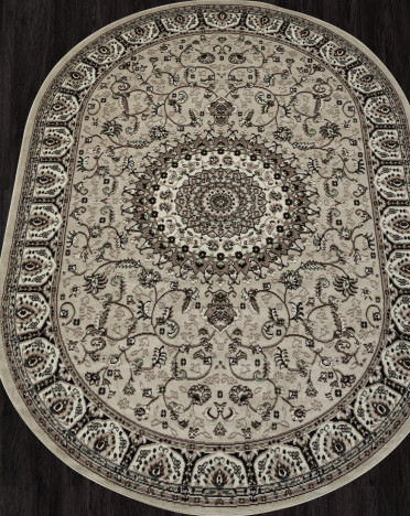 Ковер российский D409 GAVANA (Полипропилен, бежевый) овальный