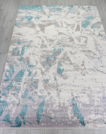 Ковер российский MP33 COBALT (PP Heatset Высокоплотный, серый, голубой)