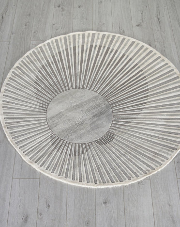 Ковер турецкий 00837G SAFIR (PP Heatset Высокоплотный, серый)