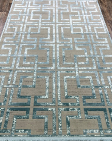 Иранский ковер Iran VERSAILLES 4346 (Бамбуковый шелк, синий, серый)