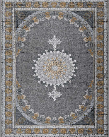 Иранский ковер Iran Mashad 1200 G287 (Акрил, серый)