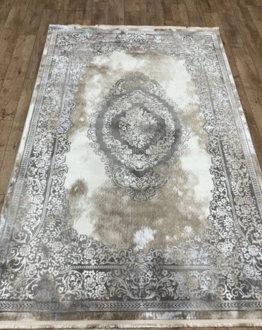 Турецкий ковер Elite Carpet OTTO 30143A (Полиэстер, бежевый, серый)