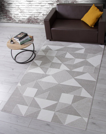 Ковер F603 - GRAY - Прямоугольник - коллекция OSTIN