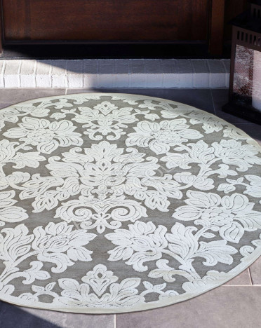 Ковер бельгийский 38011-6565-90 Genova (Вискоза, белый, кремовый)