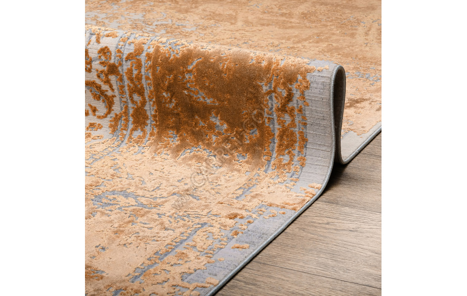 Турецкий ковер Art Deco ДИЗАЙН 3023A ЦВЕТ L_GRAY / COPPER_2