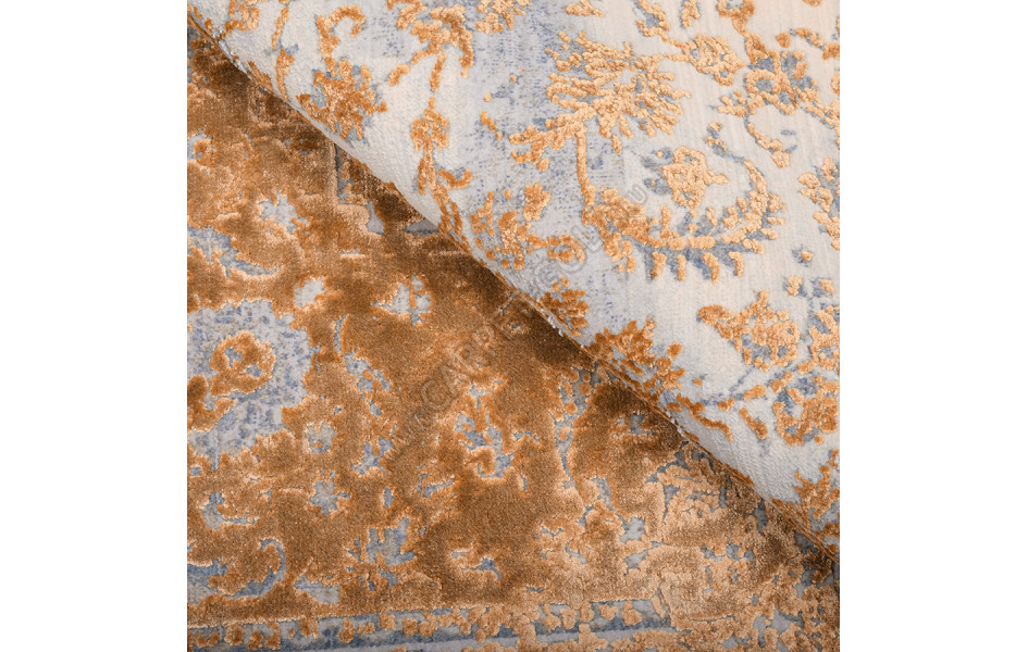 Турецкий ковер Art Deco ДИЗАЙН 3023A ЦВЕТ L_GRAY / COPPER_2
