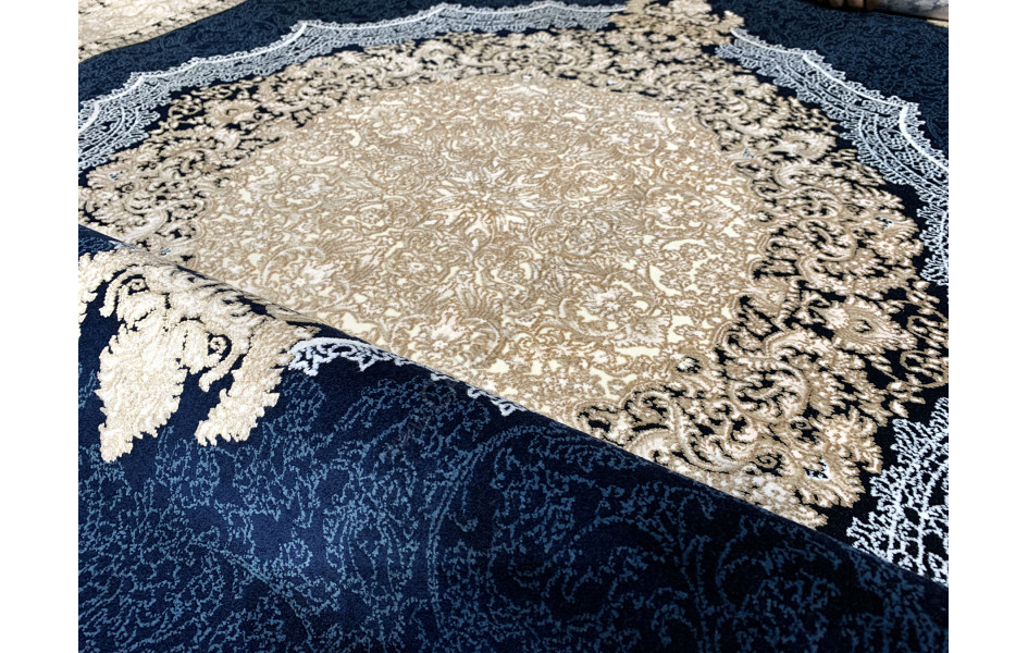 Ковер 9071E C_MAVI/C_KREM овал SHIMAL