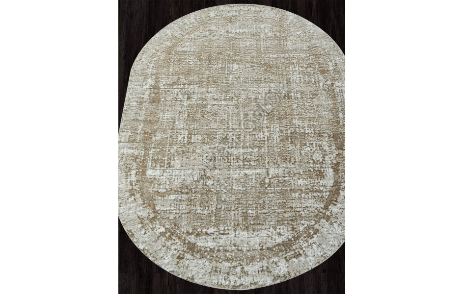 Ковер 02467K - BEIGE / GOLF - Овал - коллекция SAFARI