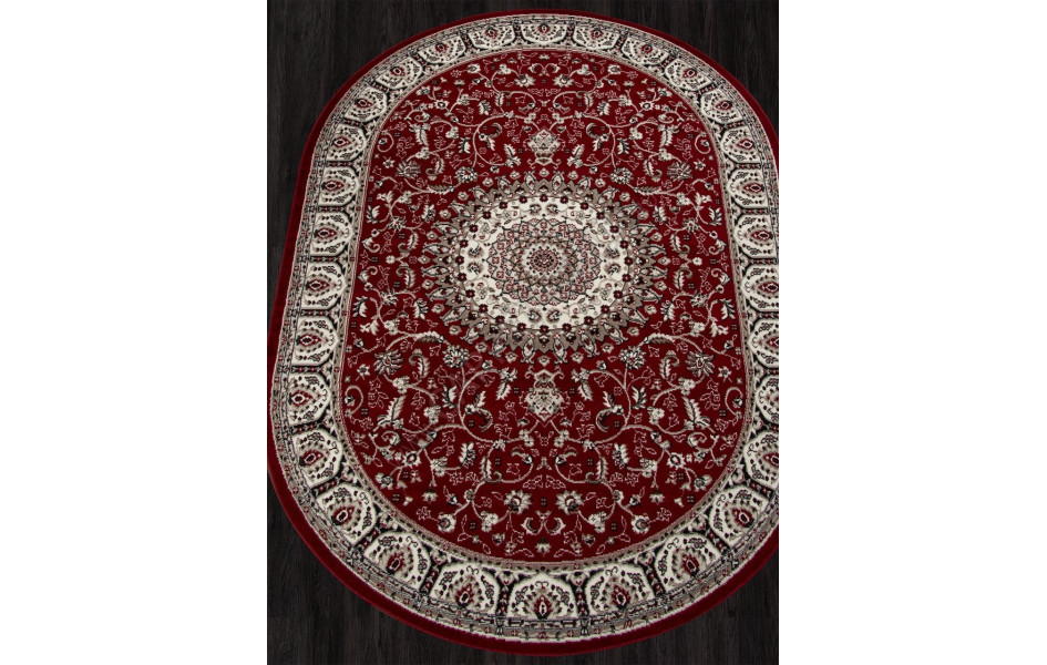 Ковер D409 - RED - Овал - коллекция GAVANA