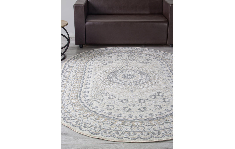 Ковер F399 - BEIGE - Овал - коллекция CUBA